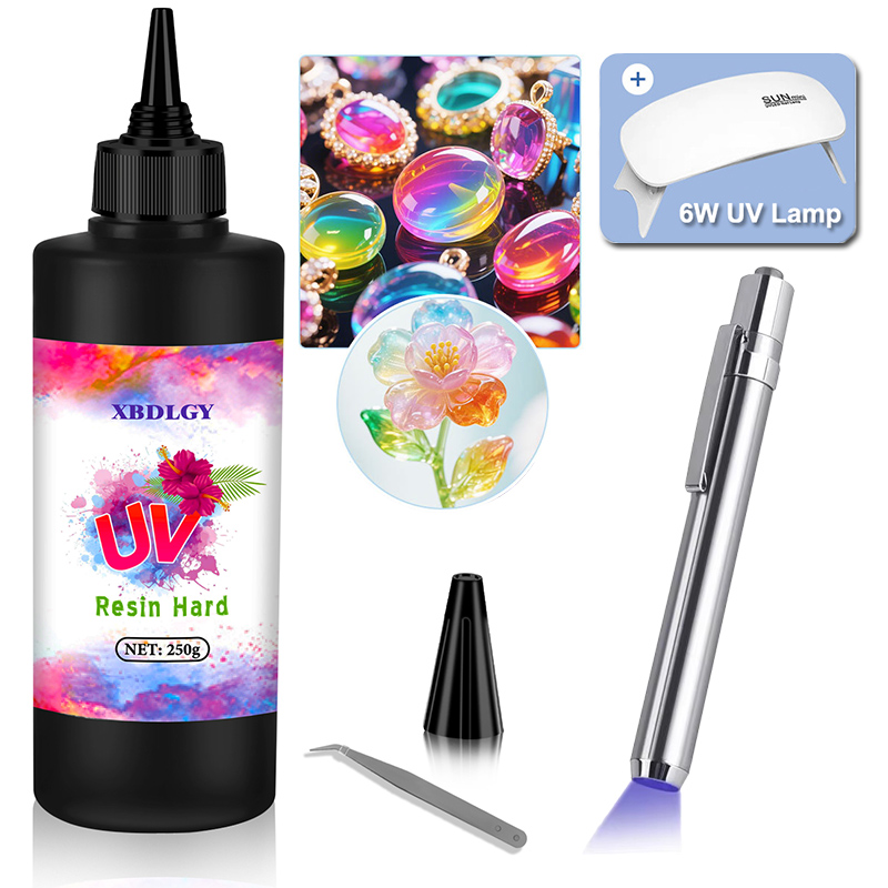 Resin Art Glue - 200g/250g/500g UV Resin Hard Glue for