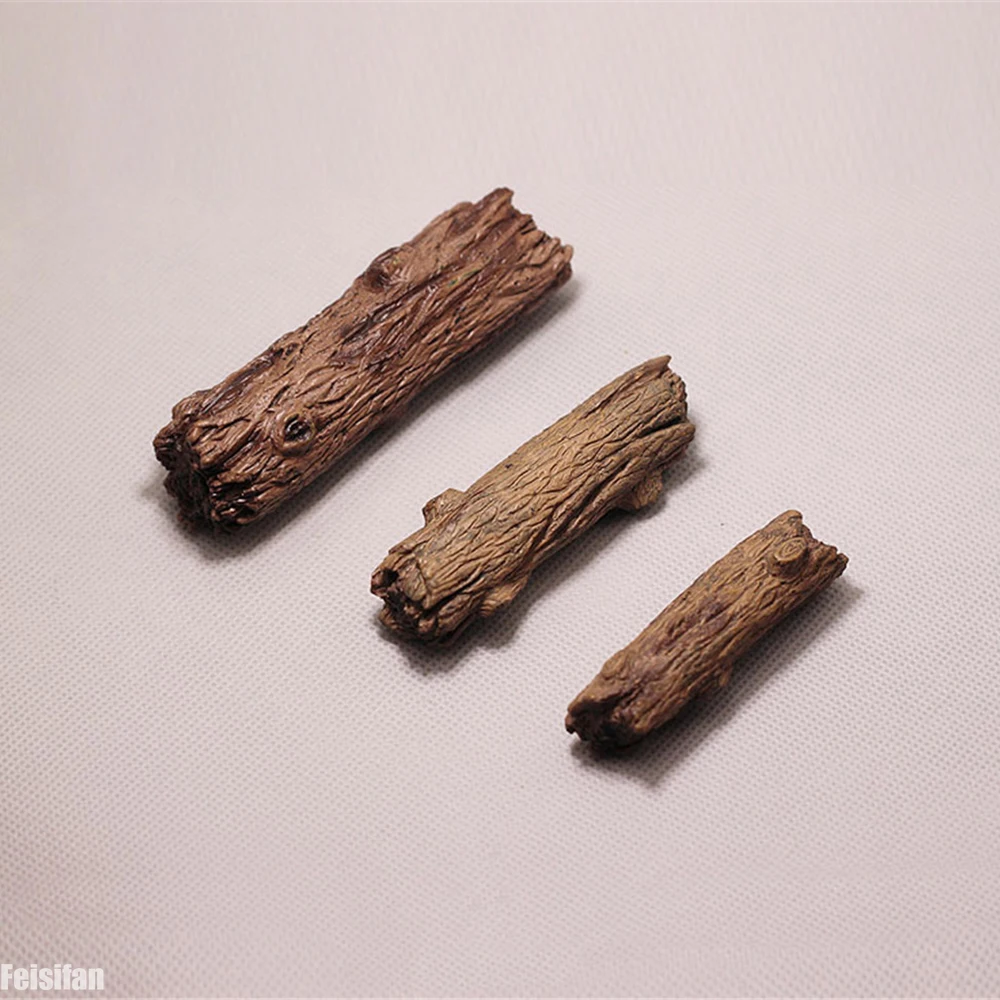 Resin Art Tree - Mini Trunk Branch Stump Miniatures Fairy