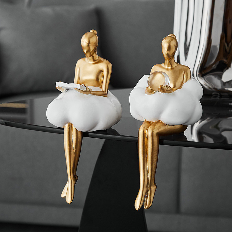 Resin Art And Design - Ballet Girl Cloud Abstract Art Figure
