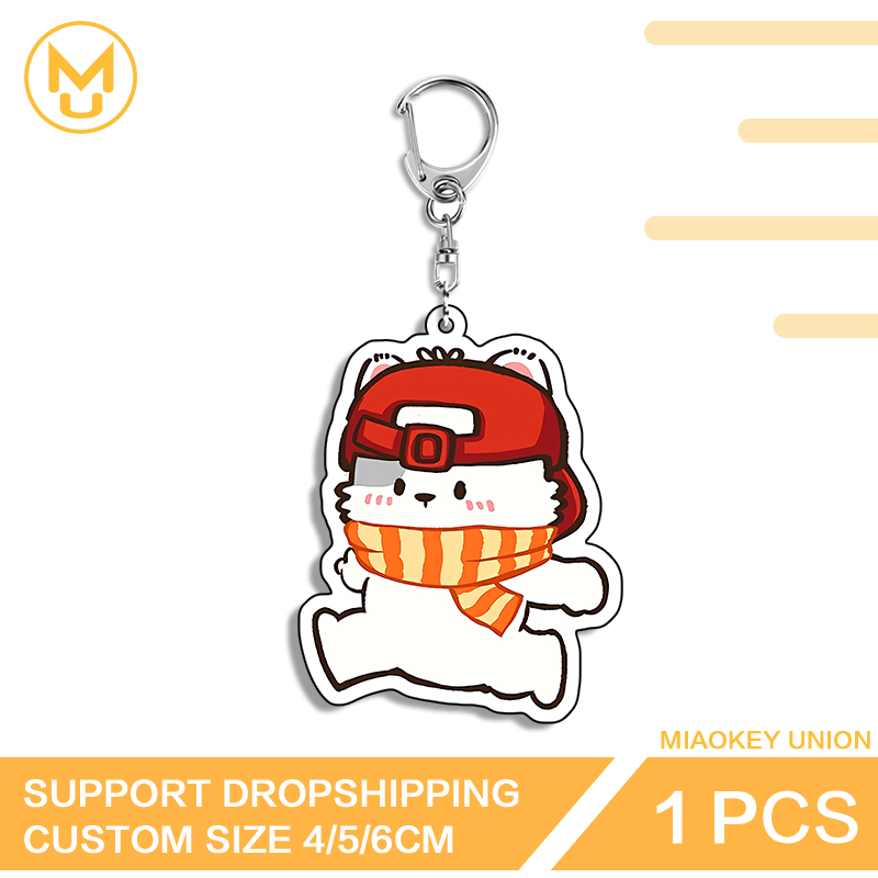 Cute Run Bear Eye Catching Edg - Resin Art Keychain Design ulasan dan harga