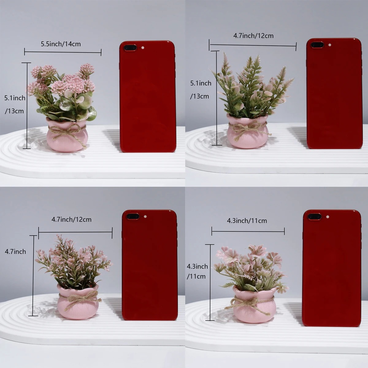 Mini Artificial Pink Series Fl - Resin Art Tree ulasan dan harga