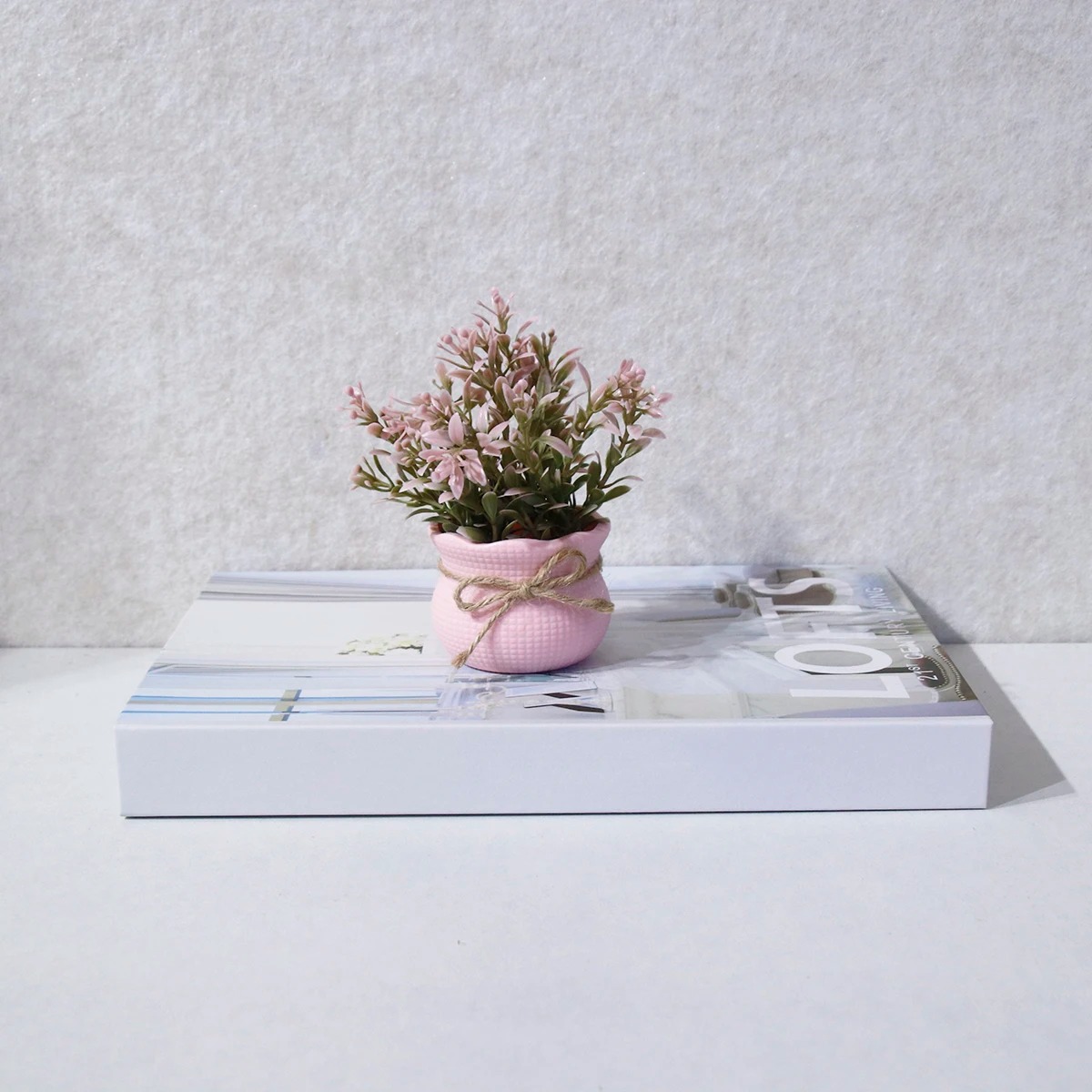 Mini Artificial Pink Series Fl - Resin Art Tree ulasan dan harga