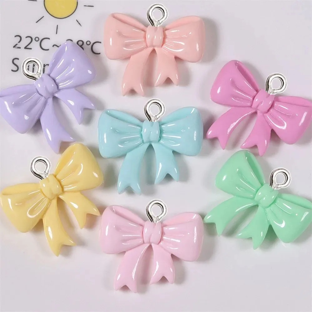 10 Pieces Candy Color Bow Resi - Resin Art Jewelry Kit ulasan dan harga