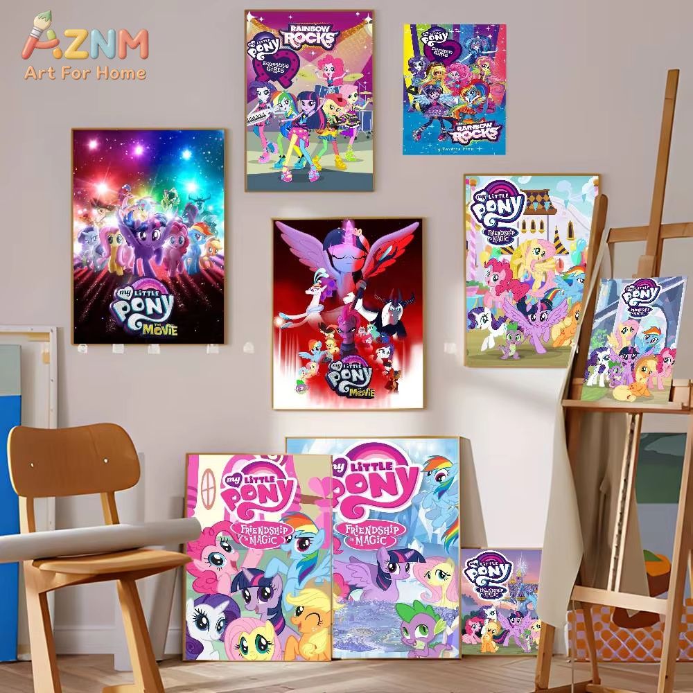 1pc My Cartoon P-Pony L-Little - Resin Art Aesthetic ulasan dan harga