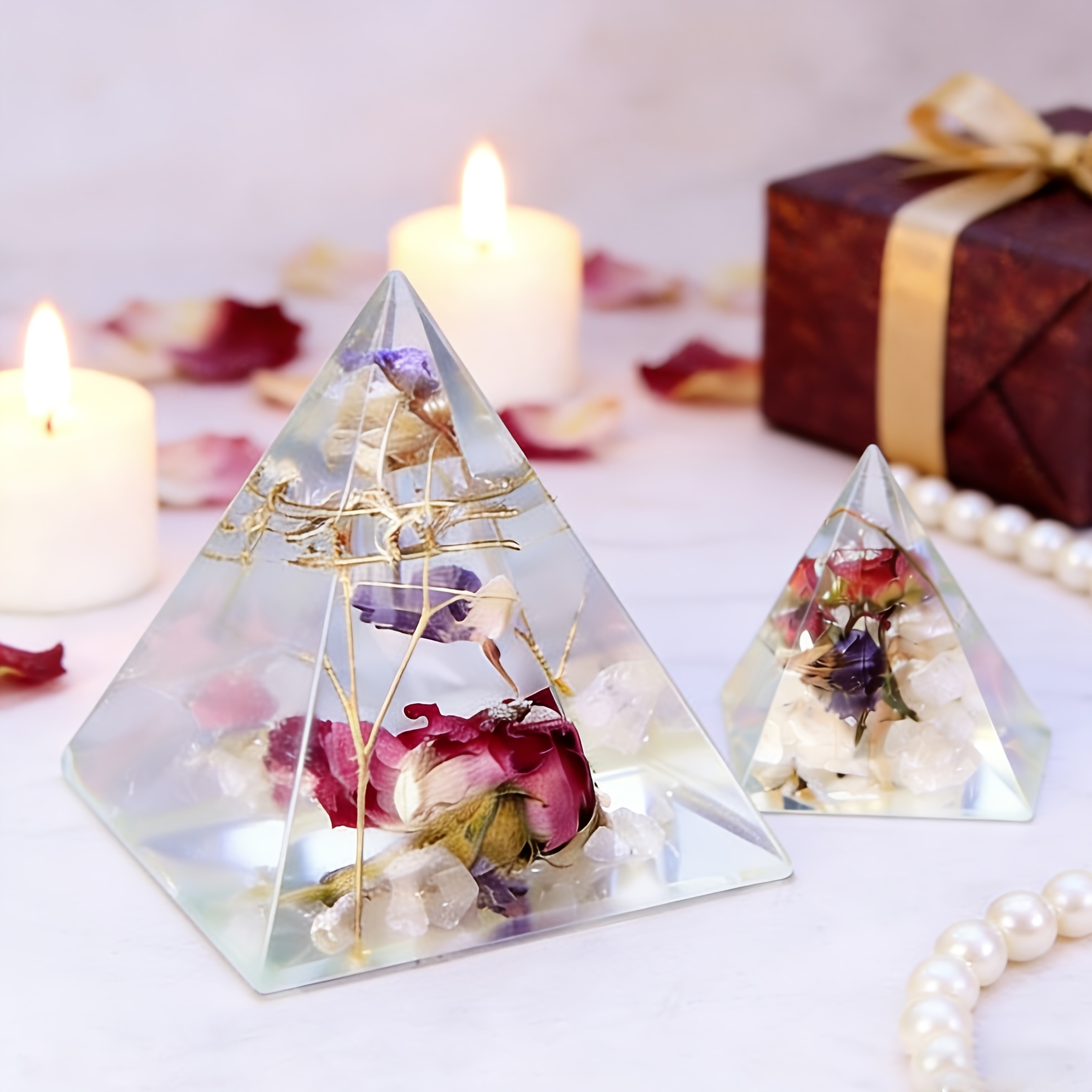 5pc - Pyramid Resin Molds of V - Resin Art Jewellery ulasan dan harga