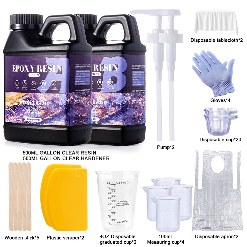 Epoxy Resin Kit 1:1 Ratio Anti - Resin Art Ratio ulasan dan harga
