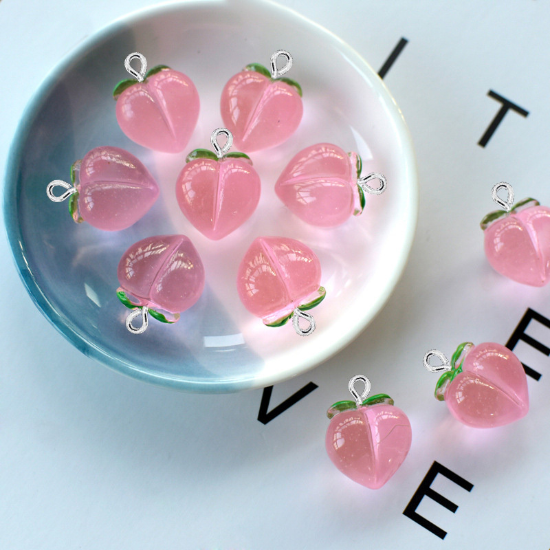 10Pcs New Transparent Peach Fl - Resin Art Jewelry Kit ulasan dan harga
