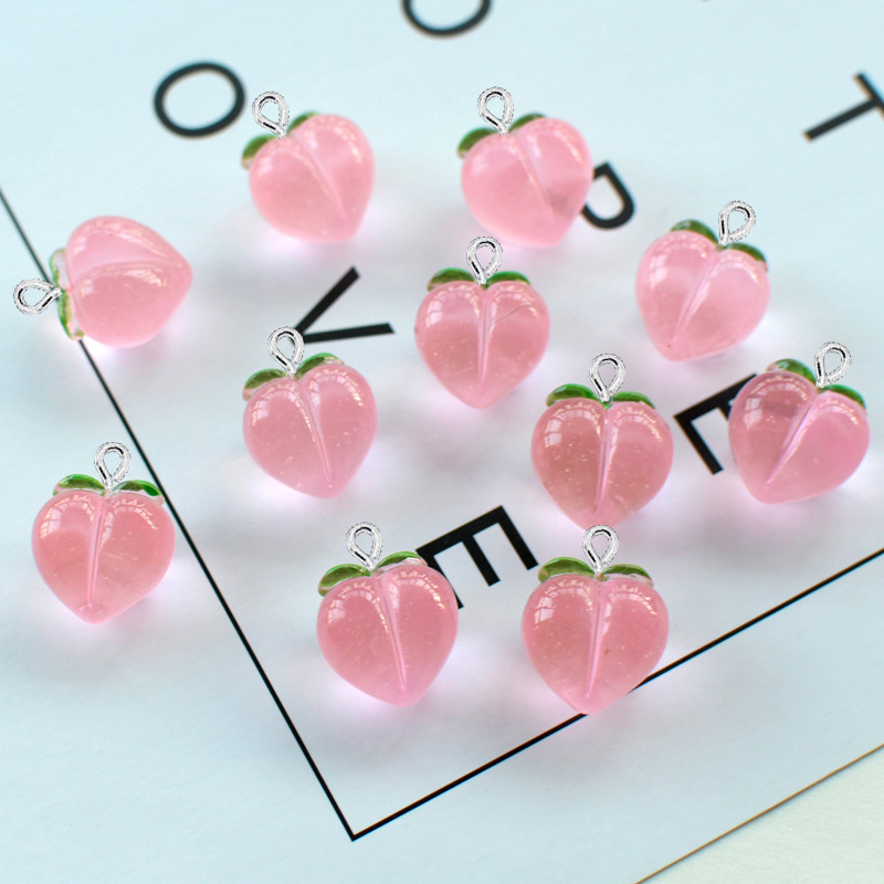 10Pcs New Transparent Peach Fl - Resin Art Jewelry Kit ulasan dan harga