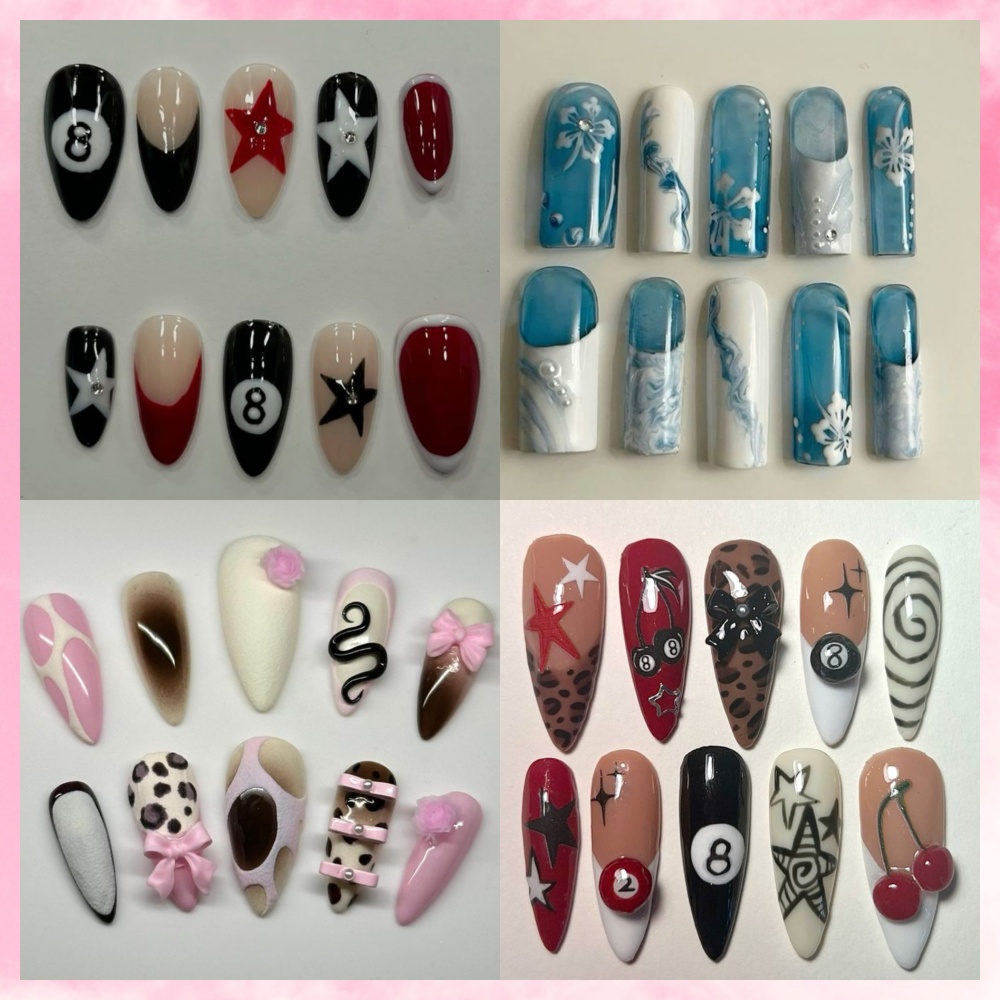 10PCS Handmade Manicure Armor  - Resin Art Set ulasan dan harga