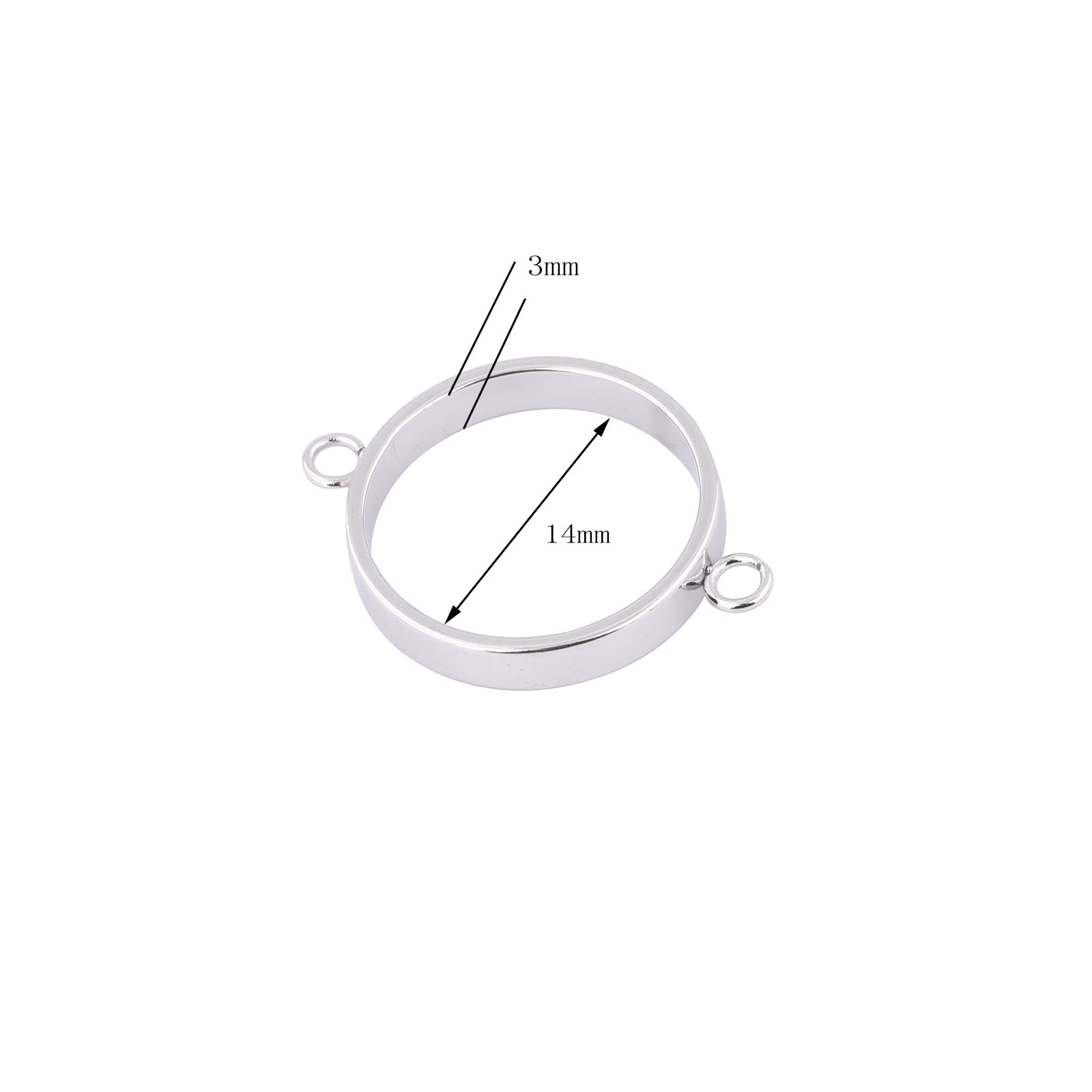 10pcs Stainless Steel 14mm Ope - Resin Art Jewelry Kit ulasan dan harga
