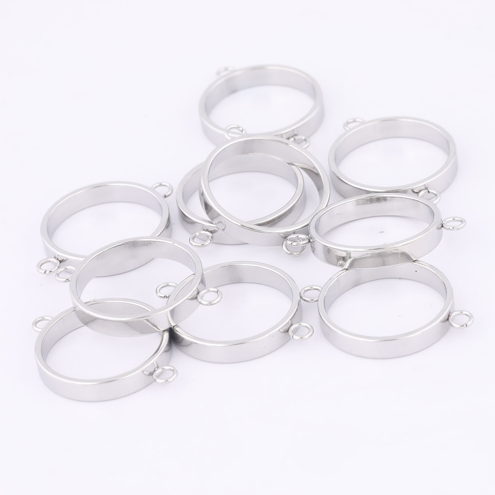 10pcs Stainless Steel 14mm Ope - Resin Art Jewelry Kit ulasan dan harga