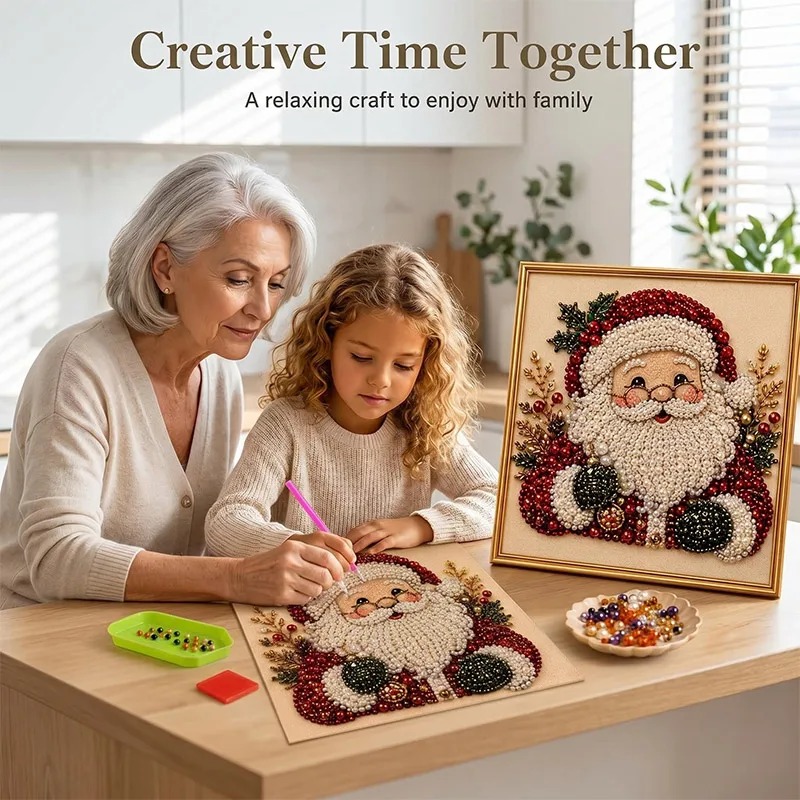 Christmas Pearl Diamond Painti - Resin Art On Wall ulasan dan harga