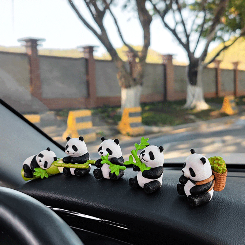 New Cute Panda Design Car Cons - Resin Art And Design ulasan dan harga