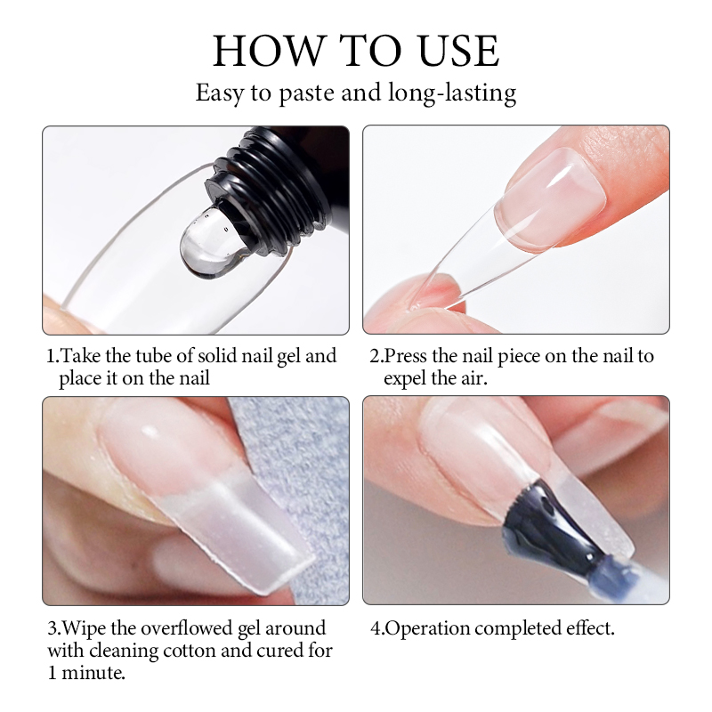 1/2/3pcs 20ml Solid Nail Glue  - Resin Art Youtube ulasan dan harga