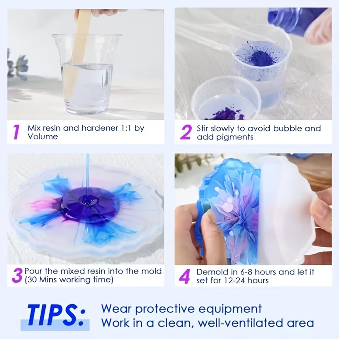 Professional AB Epoxy Resin Ki - Resin Art Ratio ulasan dan harga
