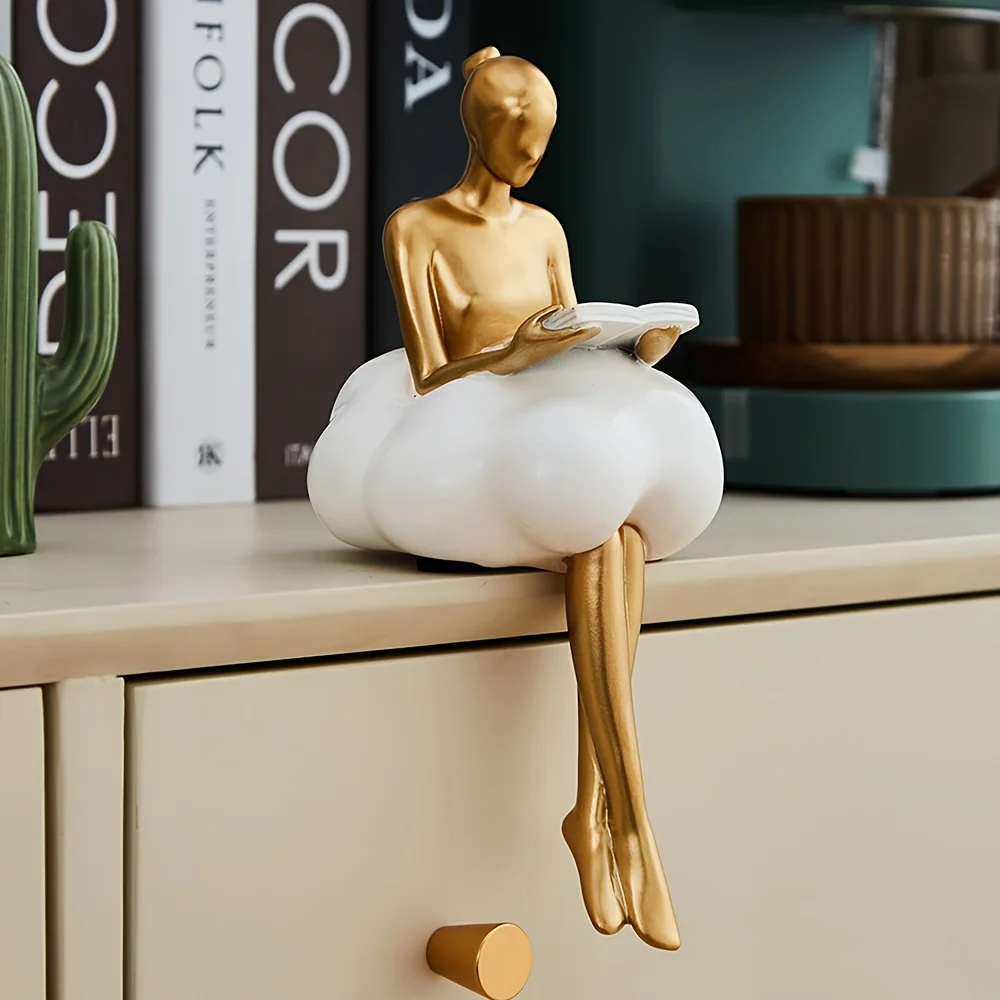 Cloud Girl Sculpture Abstract  - Resin Art And Design ulasan dan harga
