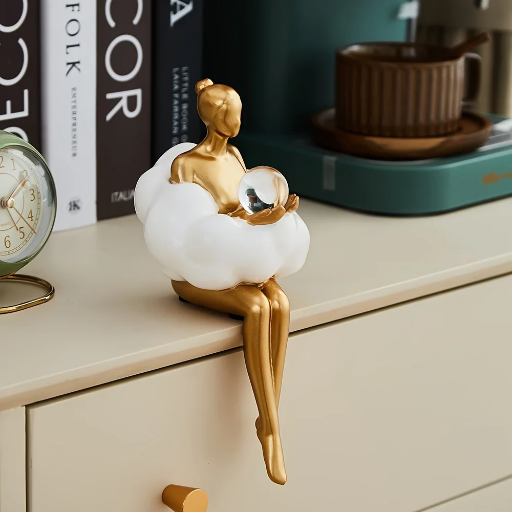 Cloud Girl Sculpture Abstract  - Resin Art And Design ulasan dan harga