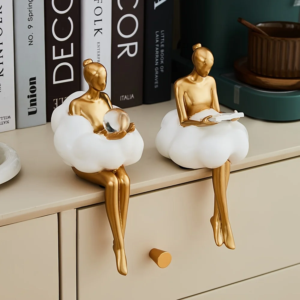 Cloud Girl Sculpture Abstract  - Resin Art And Design ulasan dan harga