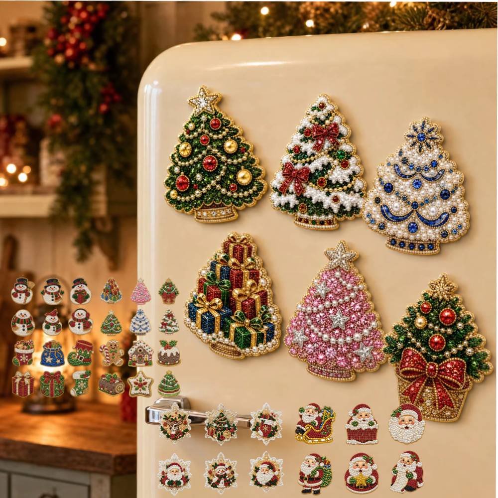 6PCS Christmas Tree Pearl Diam - Resin Art Tree ulasan dan harga