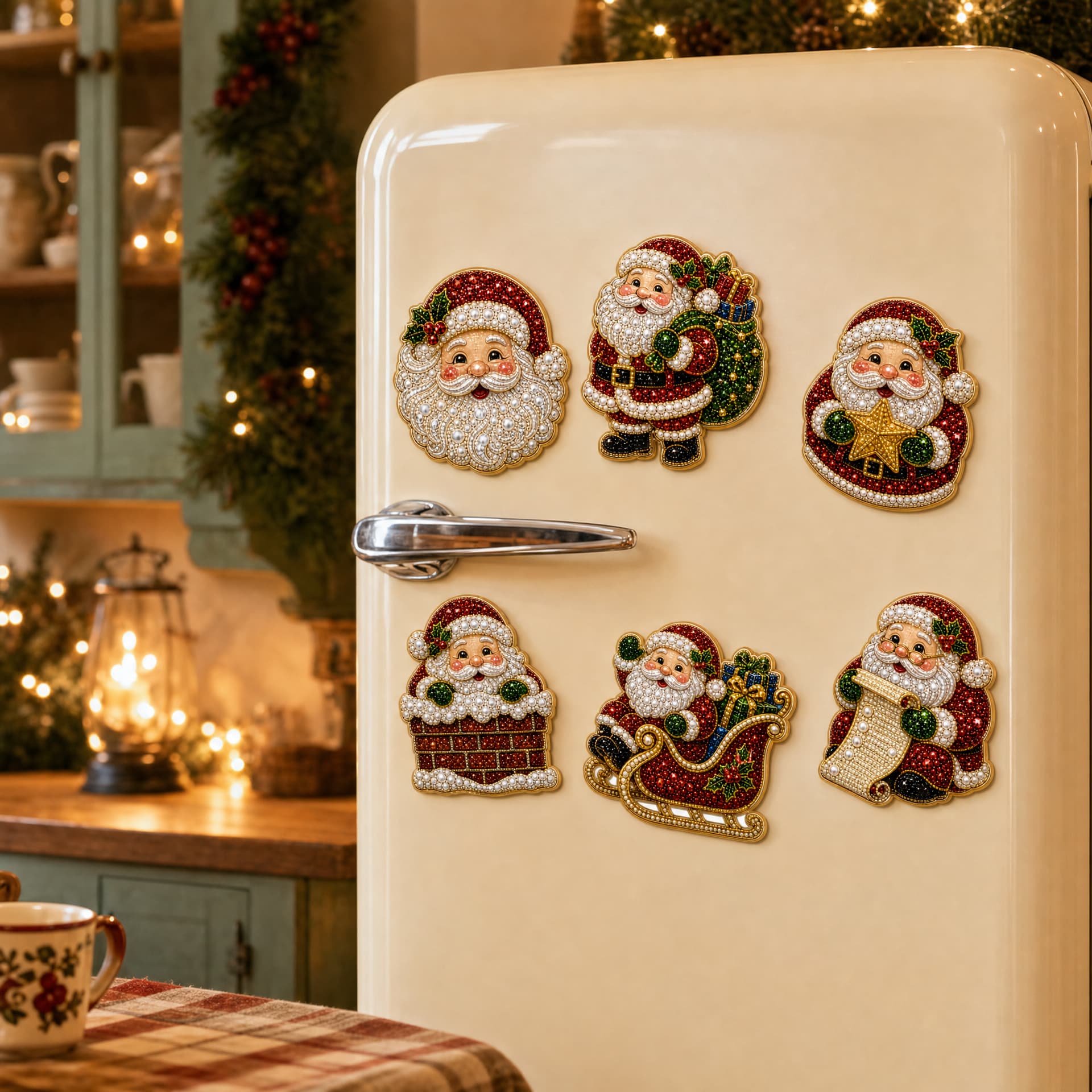 6PCS Christmas Tree Pearl Diam - Resin Art Tree ulasan dan harga