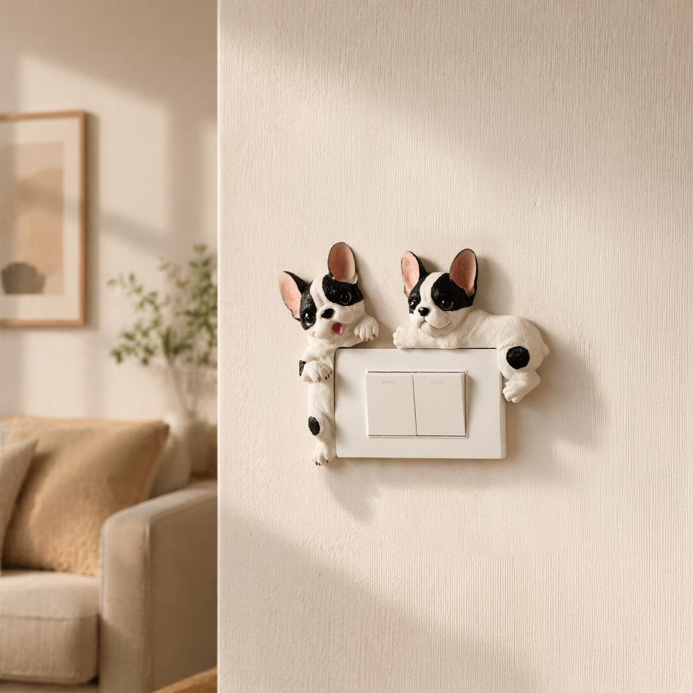 3D French Bulldog Resin Light  - Resin Art Sticker ulasan dan harga