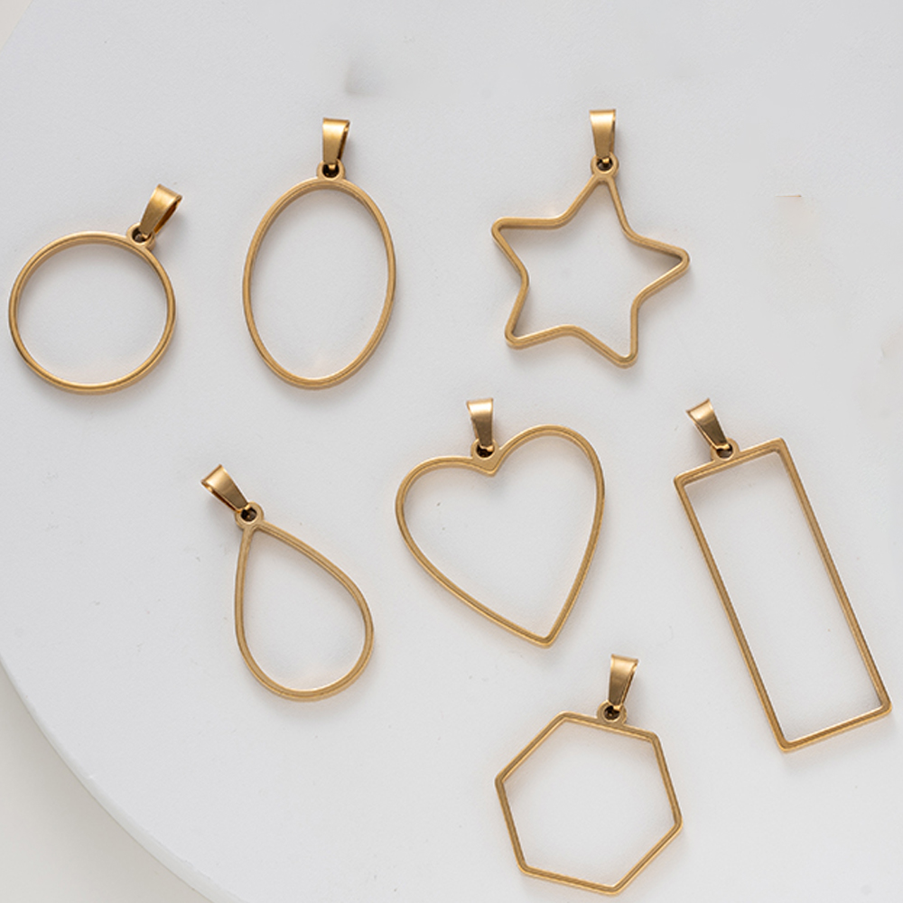5pcs Stainless Steel Open Back - Resin Art Jewelry Kit ulasan dan harga