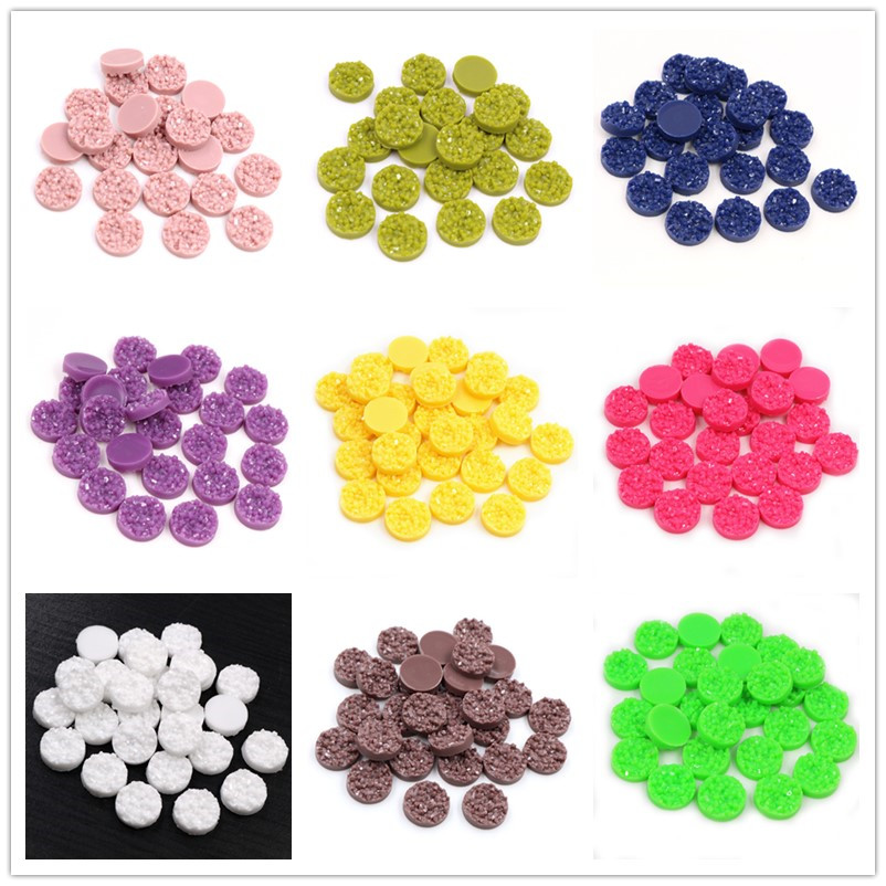 40pcs Resin Druzy Cabochons Do - Resin Art Jewelry Kit ulasan dan harga