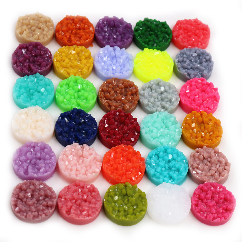 40pcs Resin Druzy Cabochons Do - Resin Art Jewelry Kit ulasan dan harga