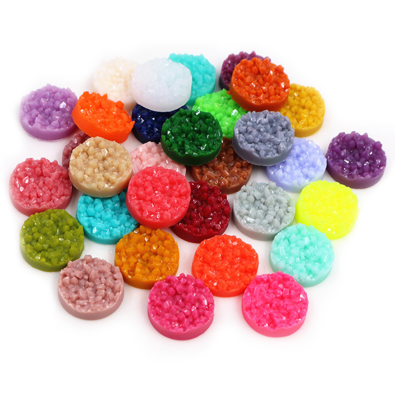 40pcs Resin Druzy Cabochons Do - Resin Art Jewelry Kit ulasan dan harga