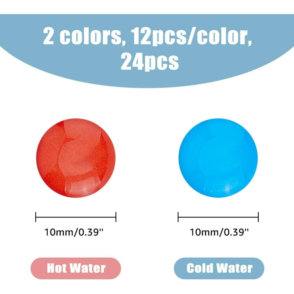 24Pcs 2 Colors Hot and Cold Wa - Resin Art Set ulasan dan harga