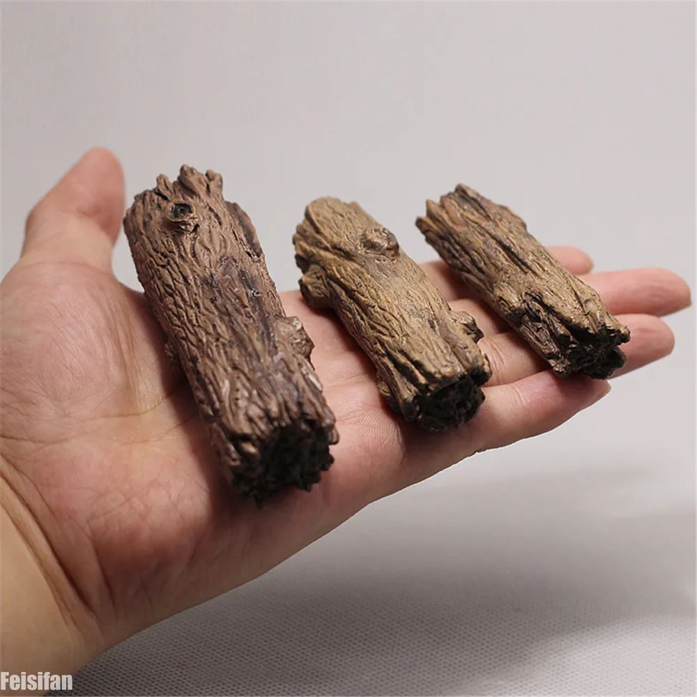 Mini Trunk Branch Stump Miniat - Resin Art Tree ulasan dan harga