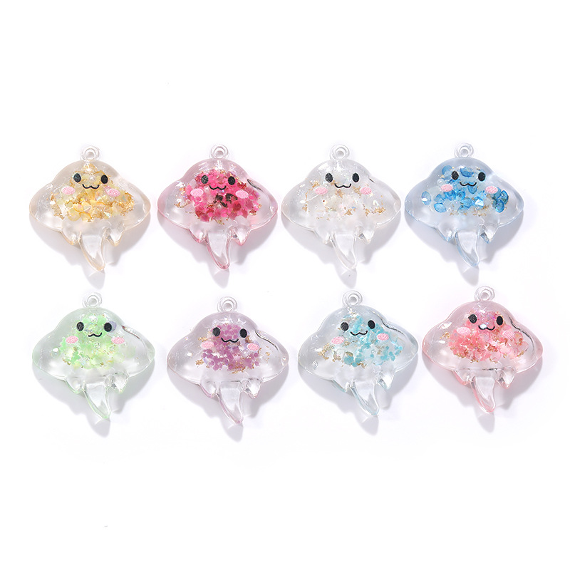 10Pcs Luminous Manta Rays Resi - Resin Art Acrylic ulasan dan harga