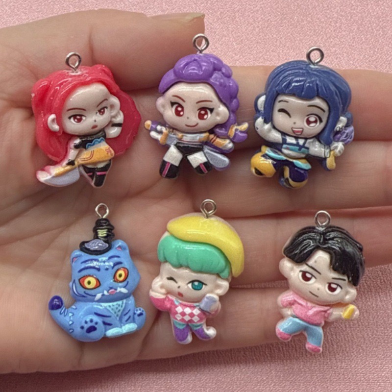 10pcs resin cartoon pendant, D - Resin Art Jewelry Kit ulasan dan harga