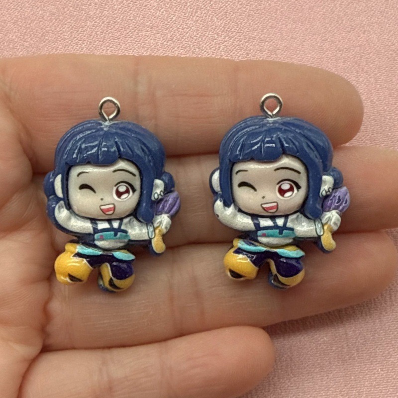 10pcs resin cartoon pendant, D - Resin Art Jewelry Kit ulasan dan harga