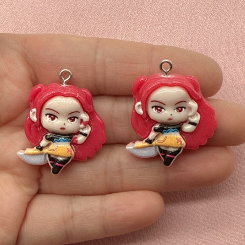 10pcs resin cartoon pendant, D - Resin Art Jewelry Kit ulasan dan harga