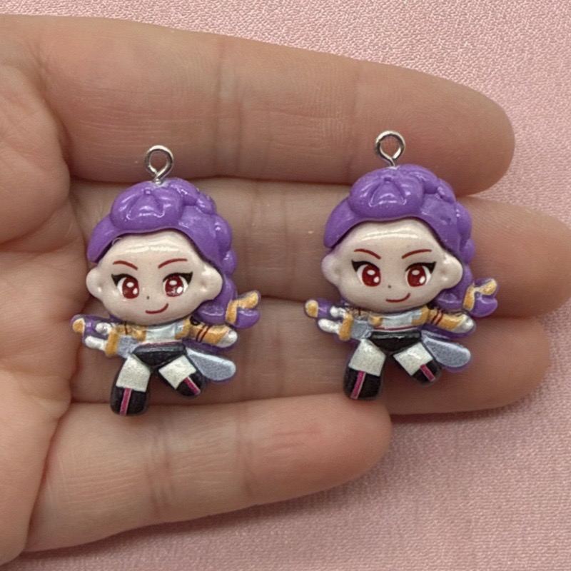 10pcs resin cartoon pendant, D - Resin Art Jewelry Kit ulasan dan harga