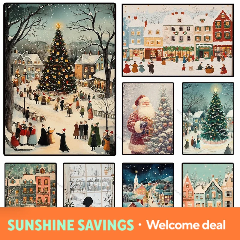 Winter Town Holiday Printable  - Resin Art Tree ulasan dan harga