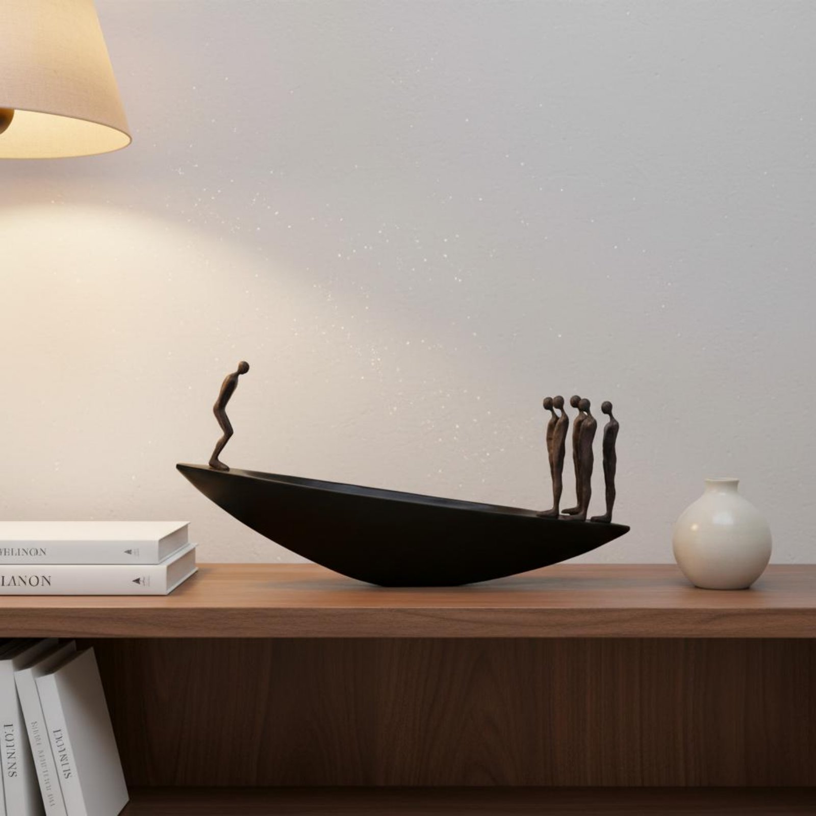 Modern Resin Sailboat Statue A - Resin Art And Design ulasan dan harga