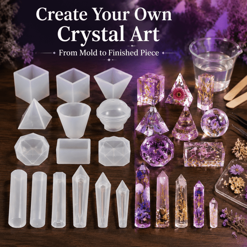 15pcs Crystal Resin Silicone M - Resin Art Jewellery ulasan dan harga
