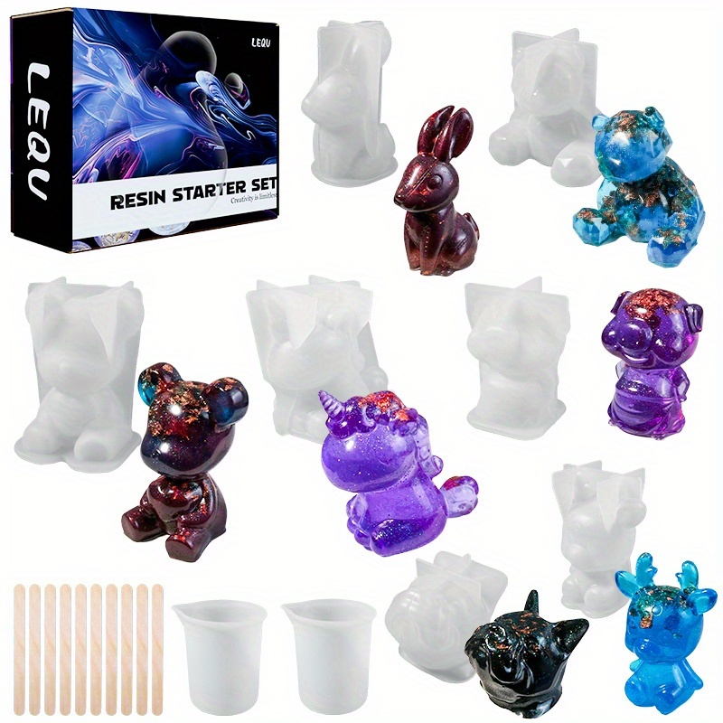 19pcs Resin-Made Mold Set, Sui - Resin Art Jewellery ulasan dan harga