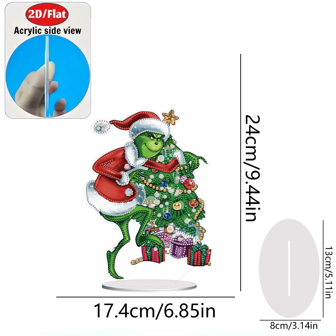2D / Flat 1pc Fun Christmas Gr - Resin Art On Wall ulasan dan harga