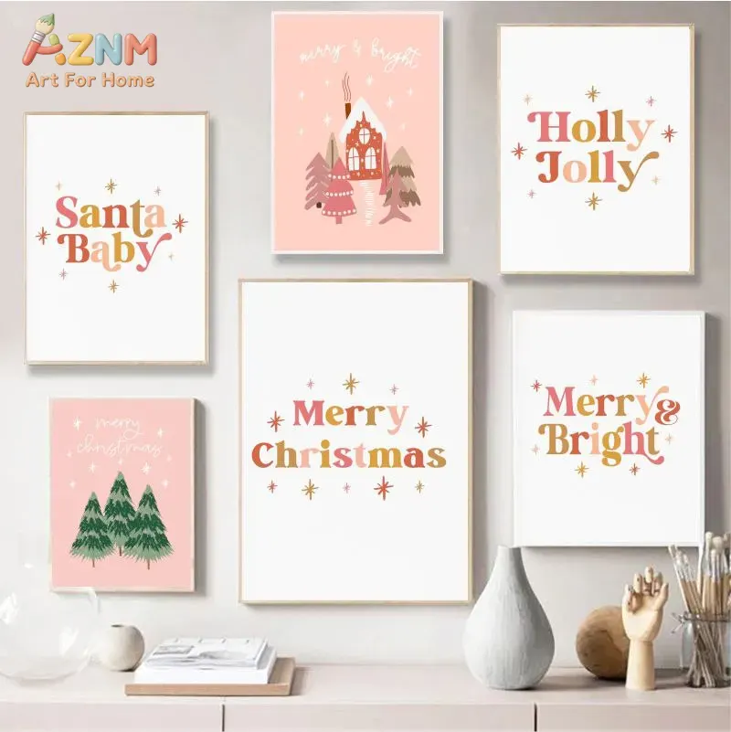 AZNM Pastel Pink Christmas Let - Resin Art Tree ulasan dan harga