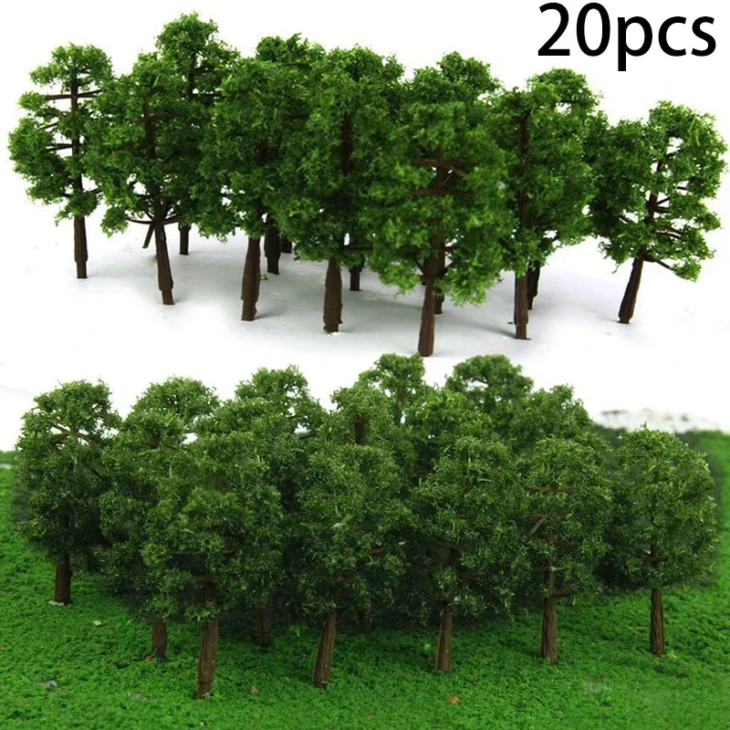 30/20/10pcs 8cm 5cm 3.5cm Mini - Resin Art Tree ulasan dan harga
