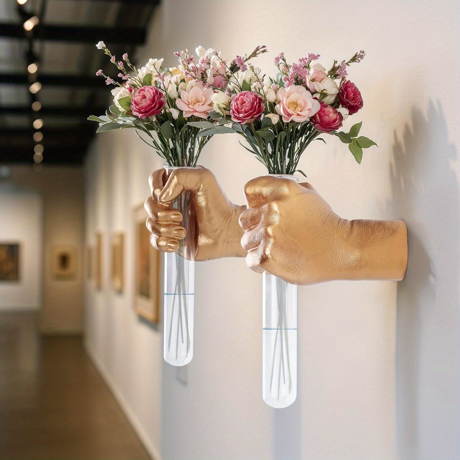 1Pcs Wall Art Sculpture Hand S - Resin Art Youtube ulasan dan harga