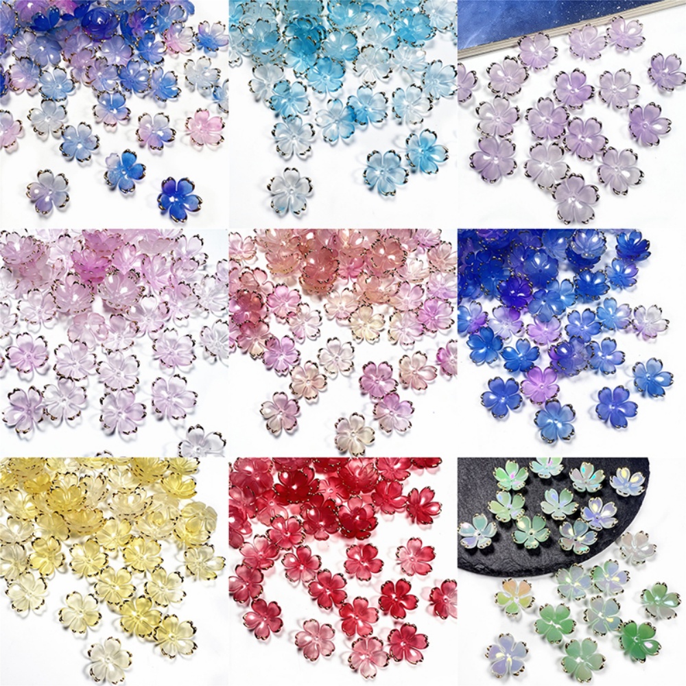 50pcs/lot 19mm Acrylic Cherry  - Resin Art Jewelry Kit ulasan dan harga