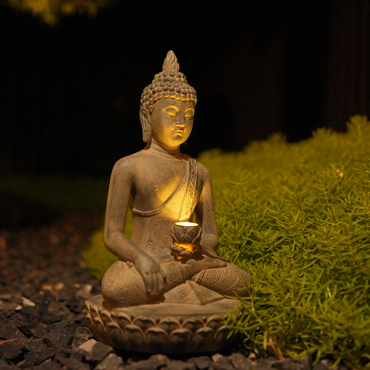 Zen-Inspired Solar-Powered Bud - Resin Art India ulasan dan harga