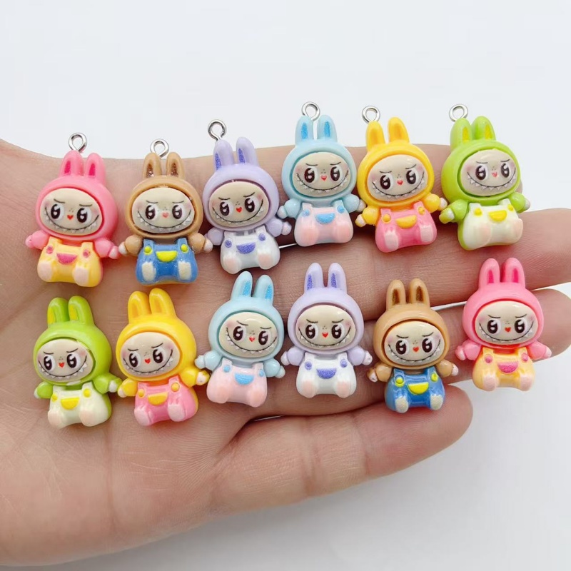 10Pcs Kawaii Rabbit Strawberry - Resin Art Jewelry Kit ulasan dan harga