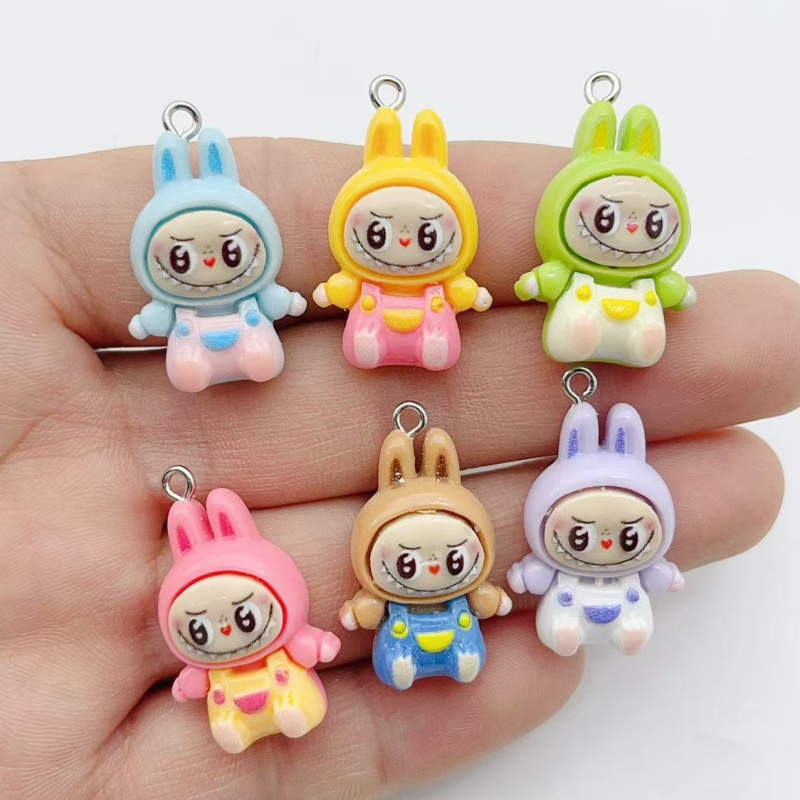 10Pcs Kawaii Rabbit Strawberry - Resin Art Jewelry Kit ulasan dan harga