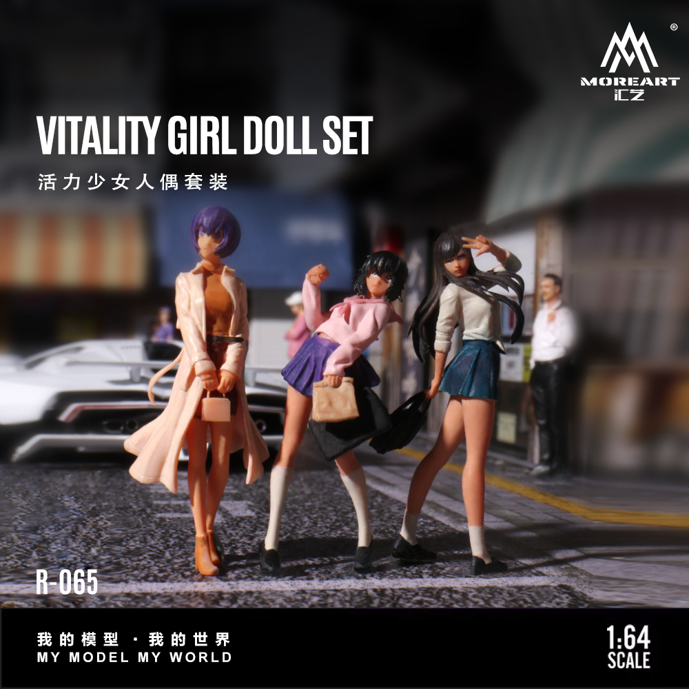 More Art 1:64 Dynamic Girl Dol - Resin Art Set ulasan dan harga