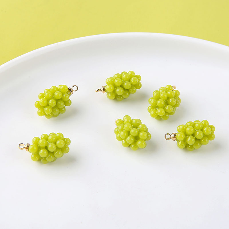 6pcs Cute Little Grapes Resin  - Resin Art Jewelry Kit ulasan dan harga
